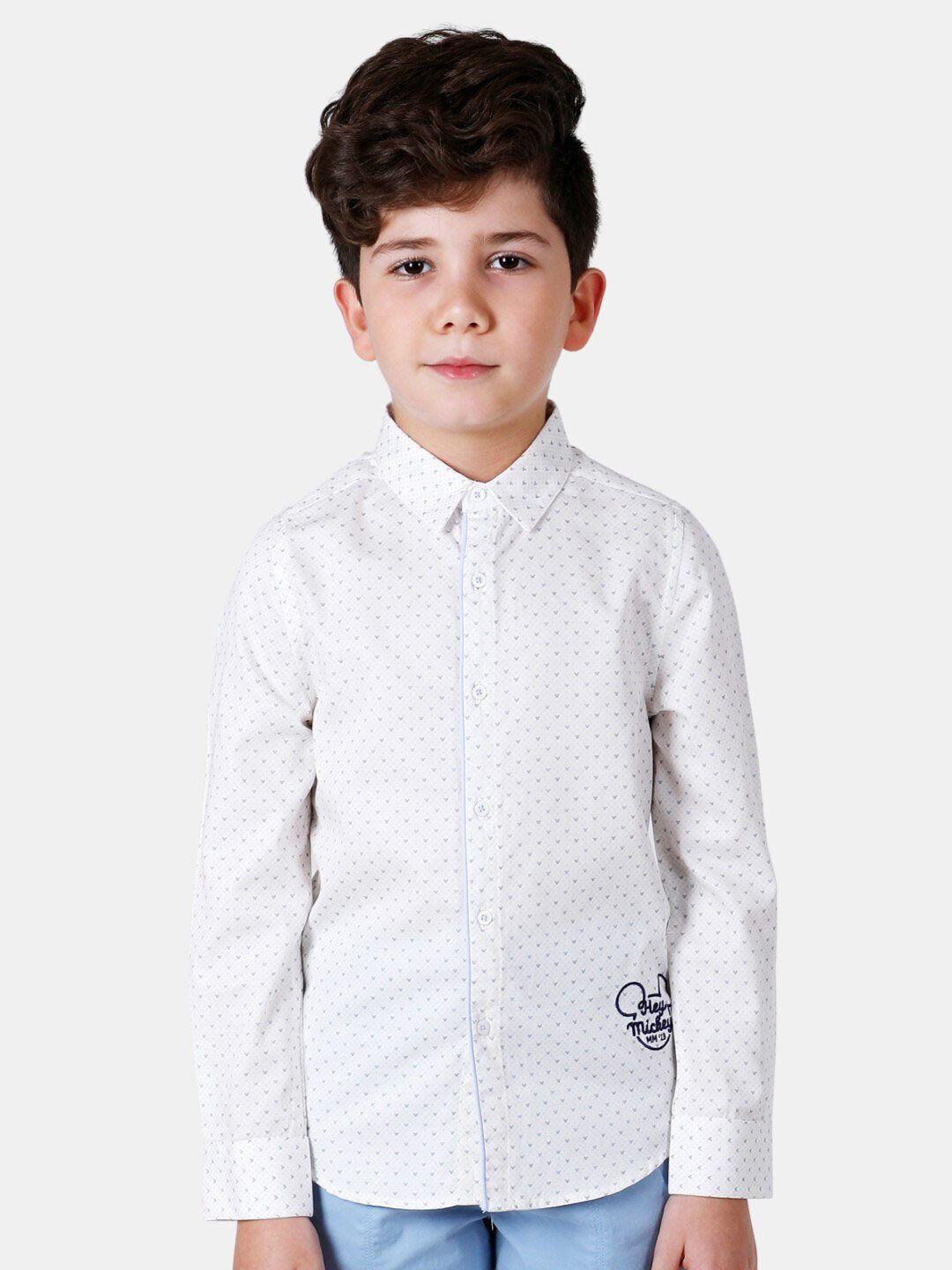 one friday boys printed casual pure cotton shirt