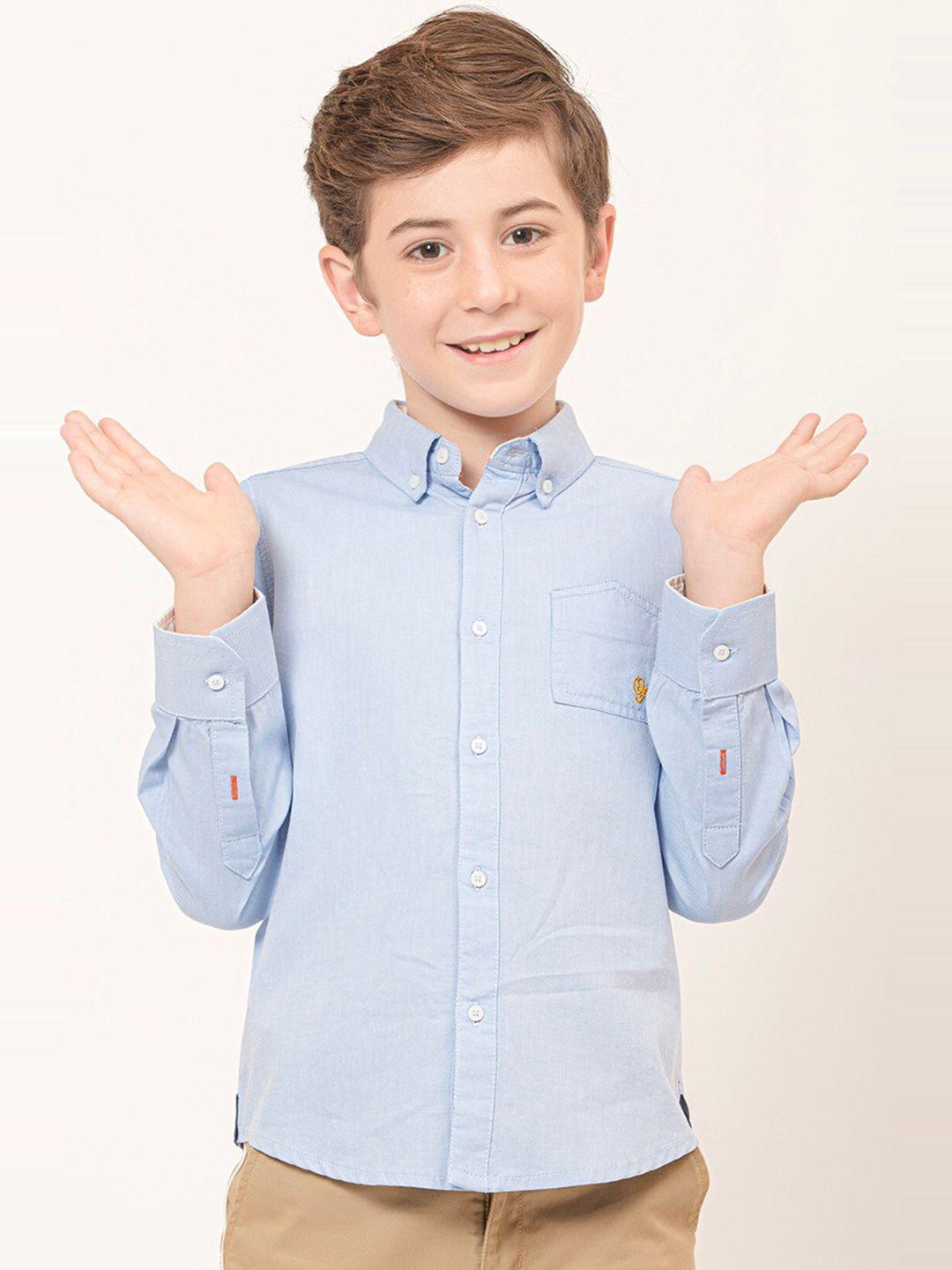 one friday boys relaxed button-down collar cotton shirt