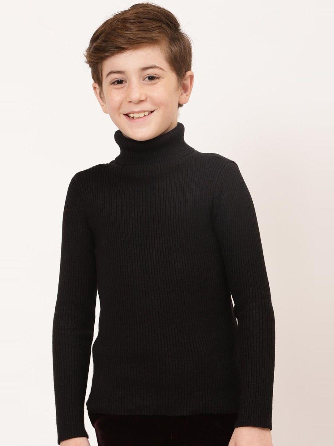 one friday boys striped turtle neck pullover