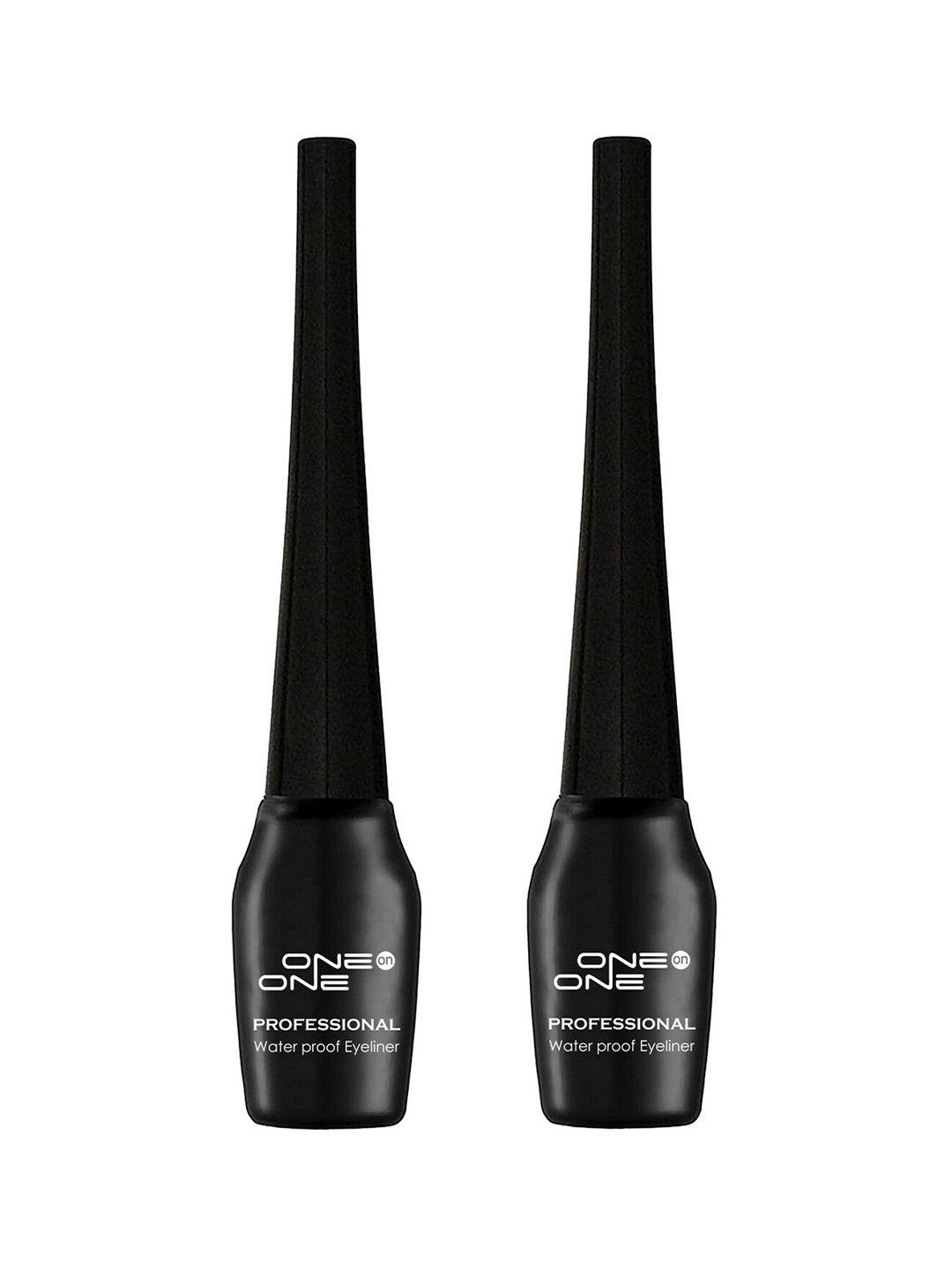 one on one set of 2 professional waterproof liquid eyeliner-black