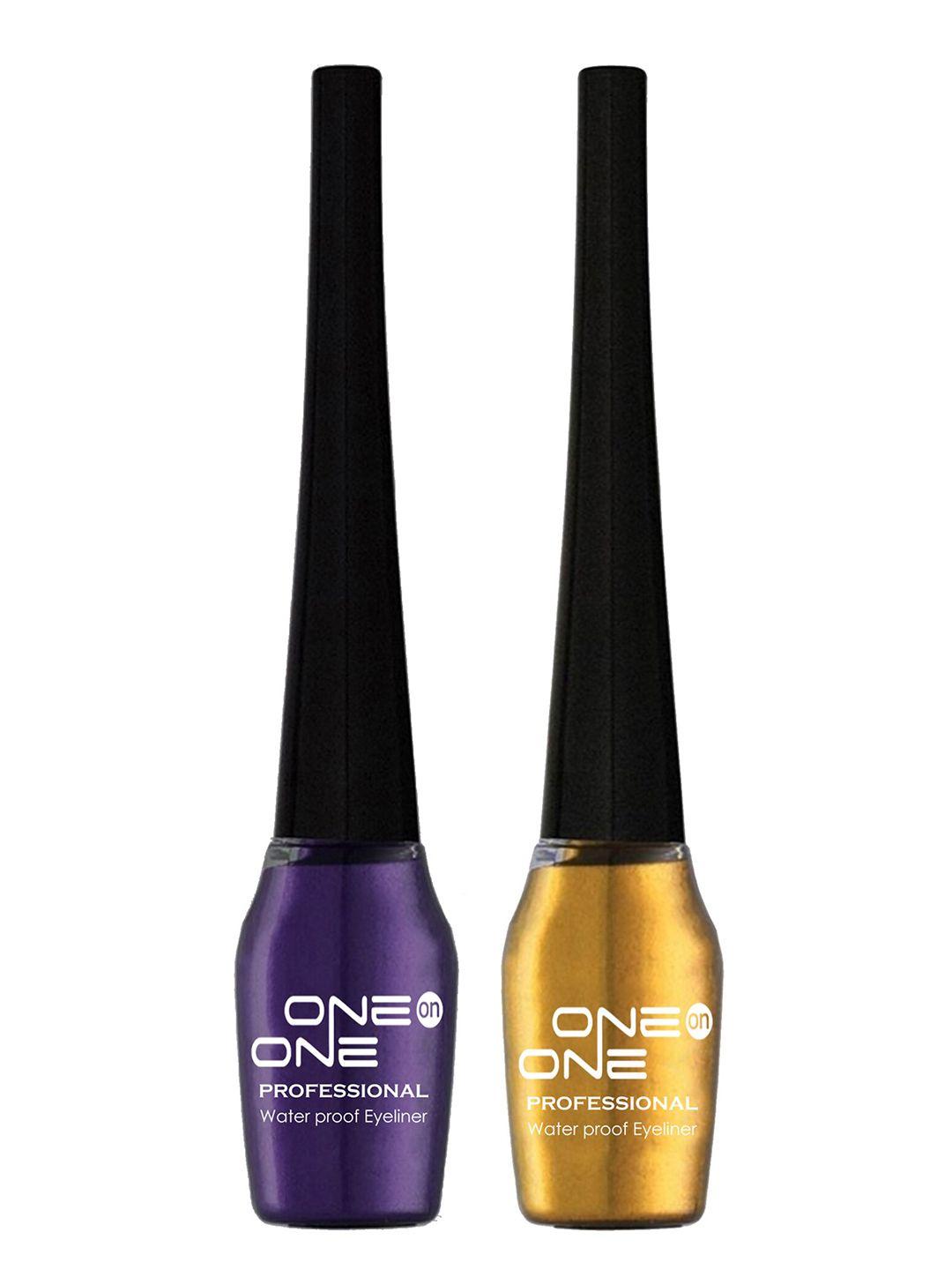 one on one set of 2 professional waterproof liquid eyeliners