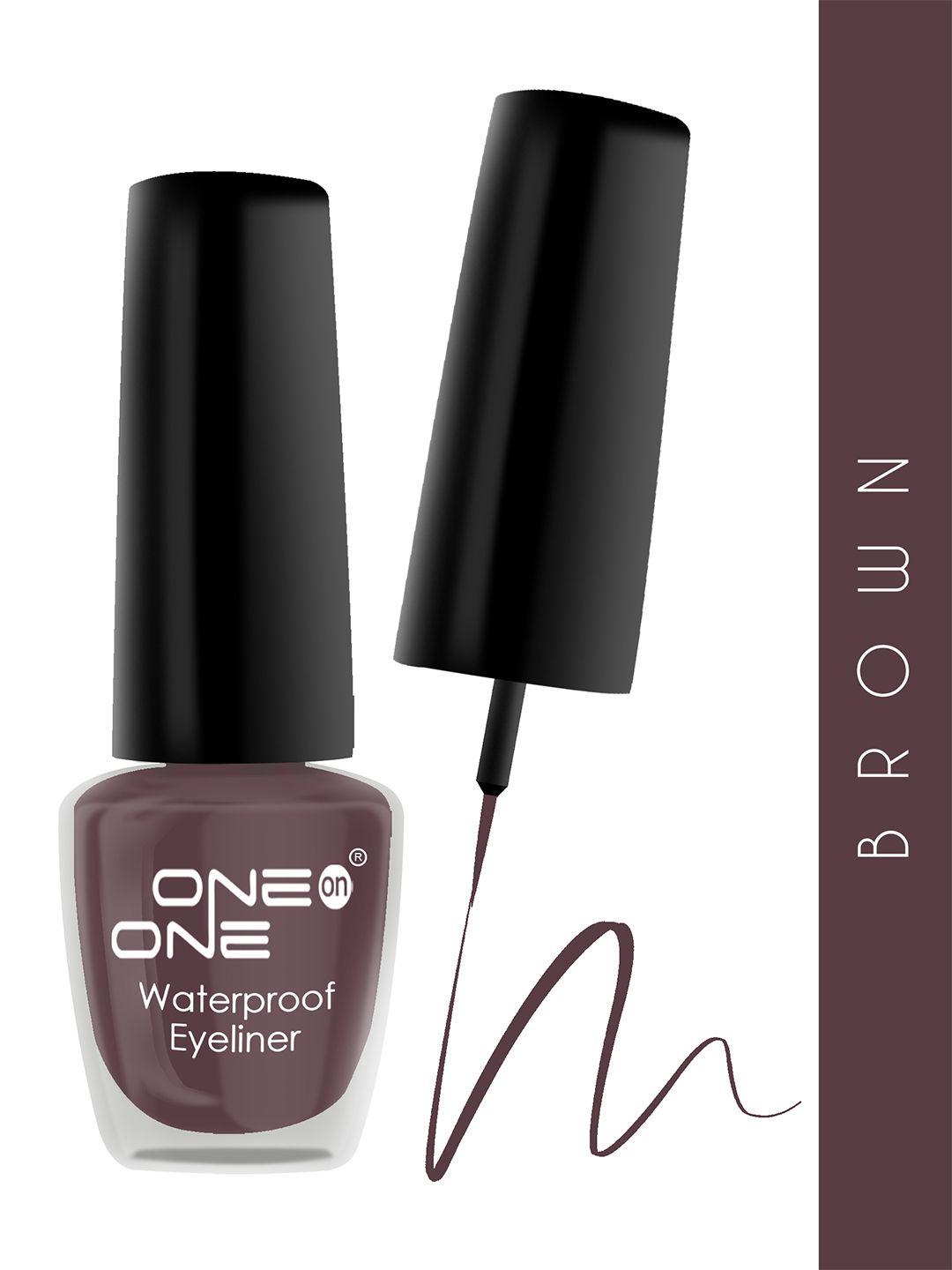 one on one waterproof long lasting smudge-proof eyeliner 5 ml - brown