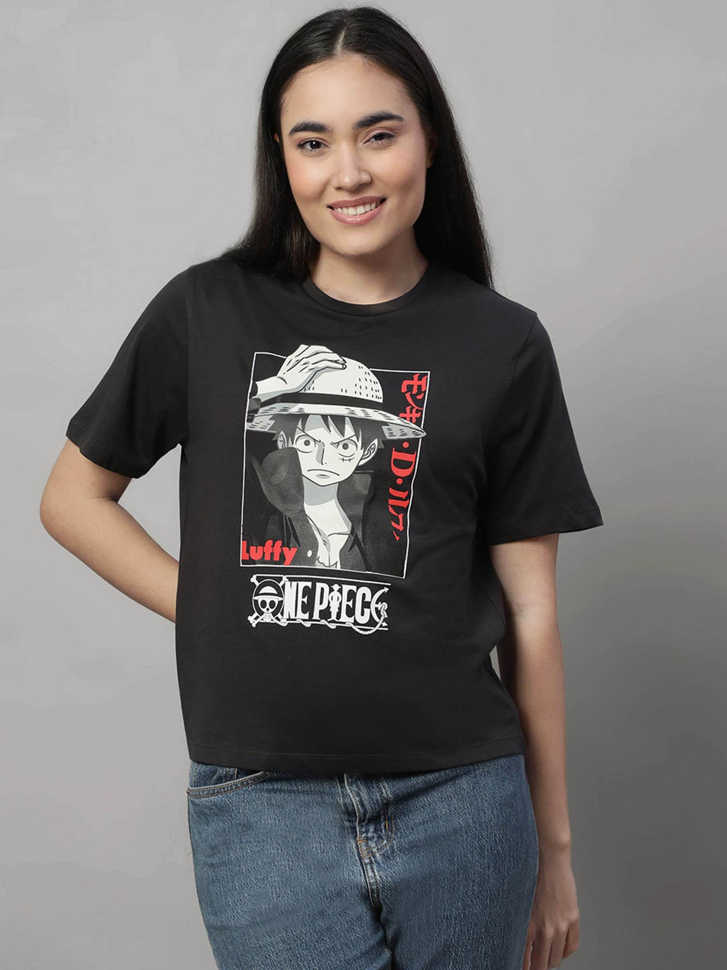 one piece graphic relaxed fit tshirt for women