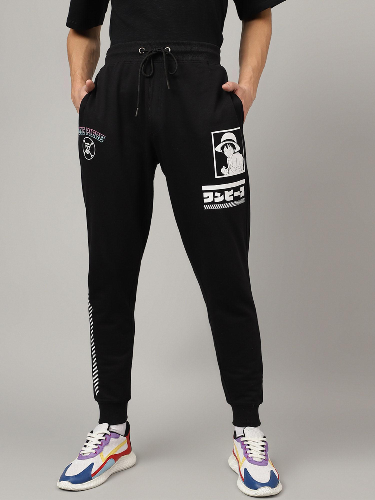 one piece printed regular fit jogger for men