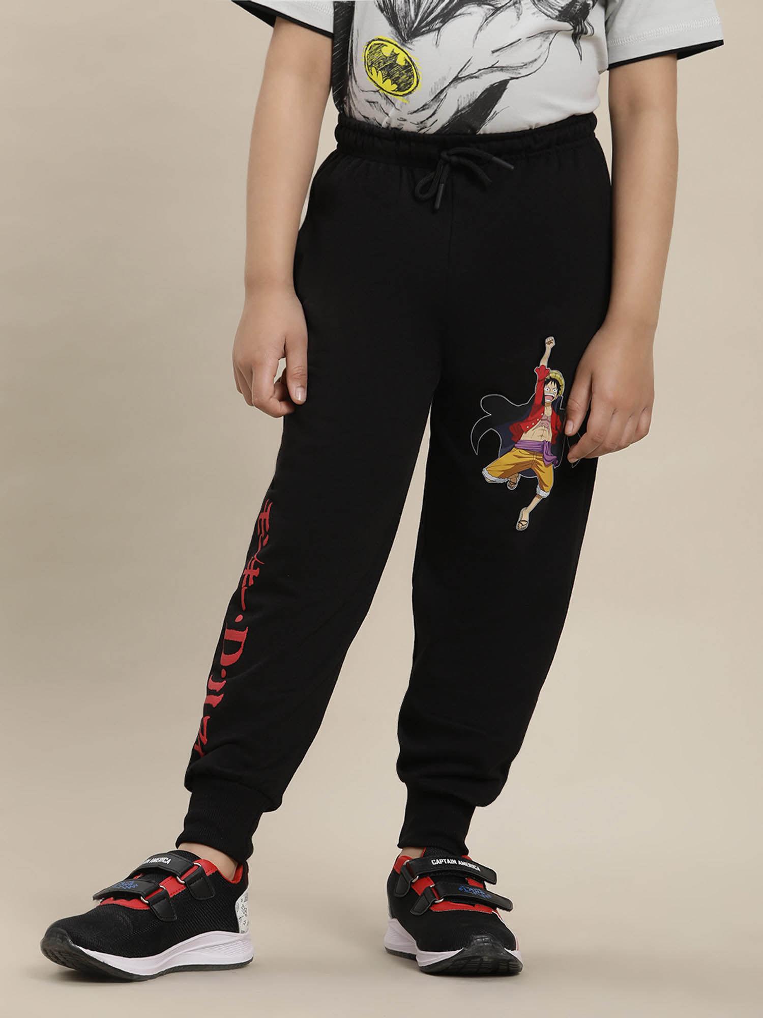 one piece printed regular fit joggers for boys