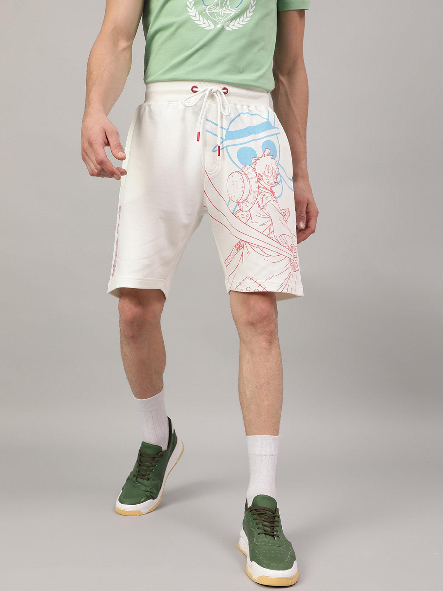 one piece printed regular fit shorts for men