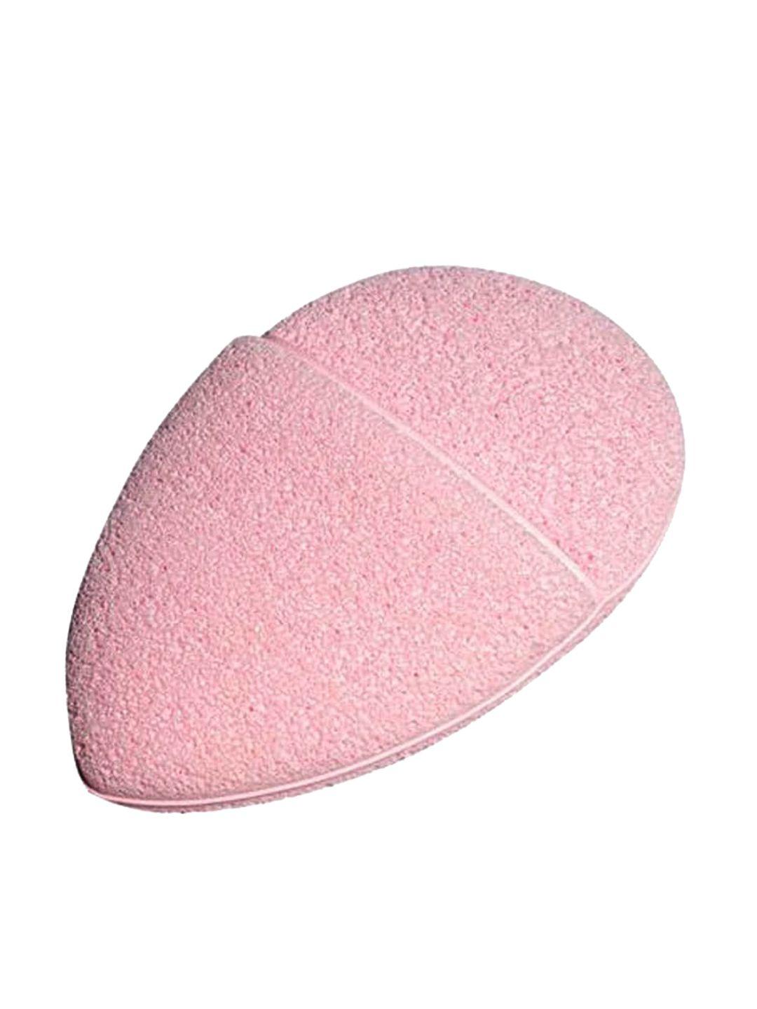 one sec beauty face cleansing sponge pad puff - pink