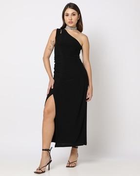 one shoulder bodycon dress