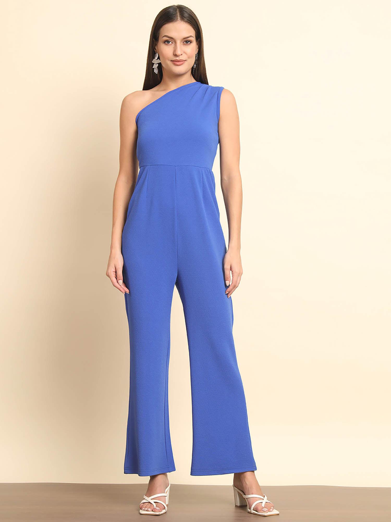 one shoulder jumpsuit