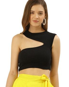 one-shoulder top