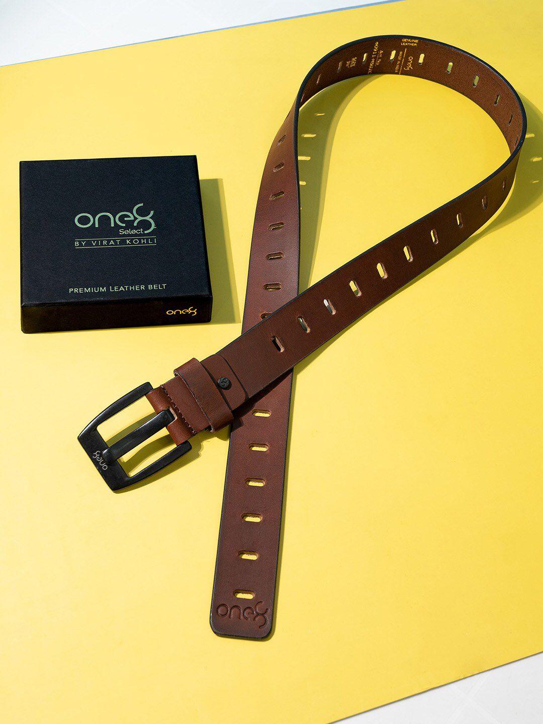 one8 men leather tang belt