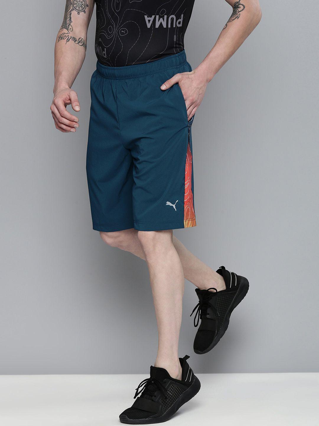 one8 x puma men regular fit printed virat kohli active sports shorts