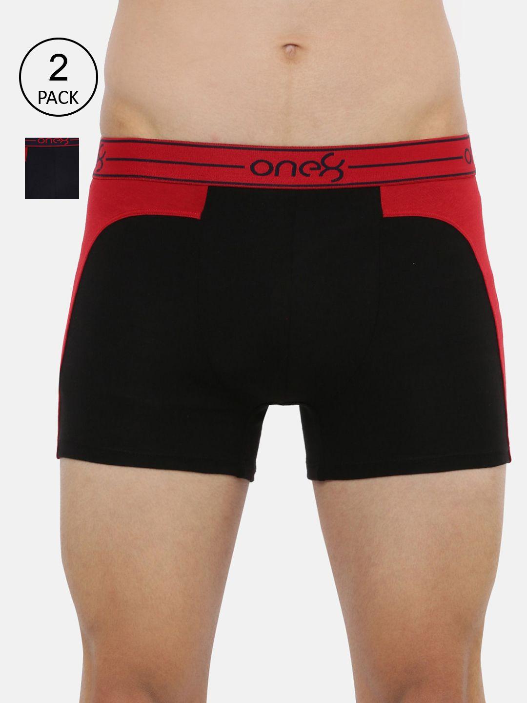 one8 by virat kohli men pack of 2 solid trunks one8_712_blk_nb_2pc