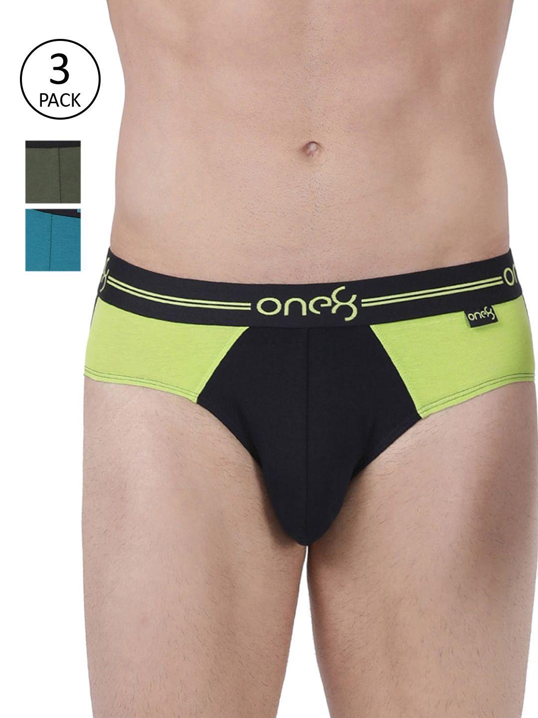 one8 by virat kohli men pack of 3 colourblocked basic briefs 204-po3