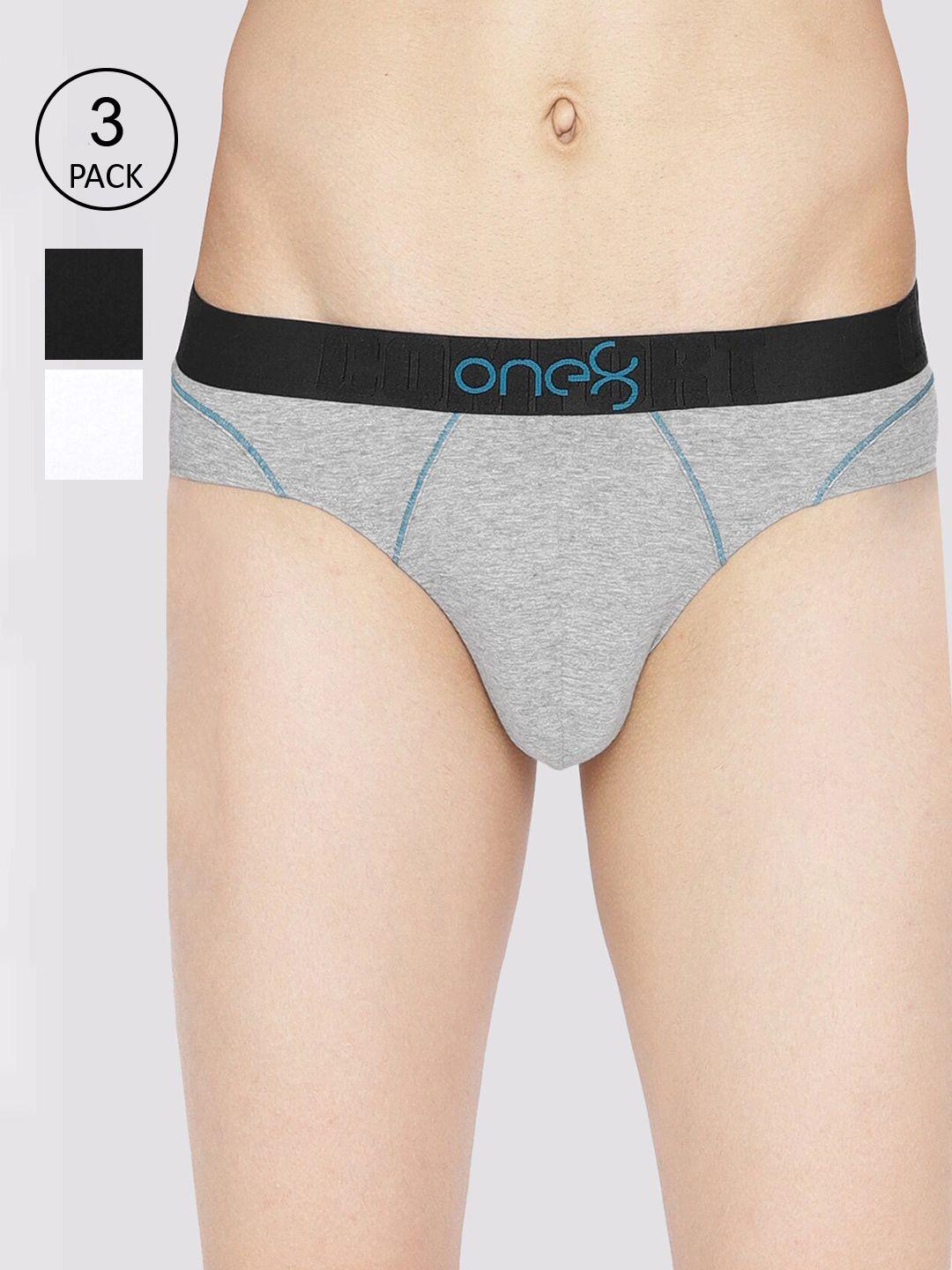 one8 by virat kohli men pack of 3 solid basic briefs 103-po3