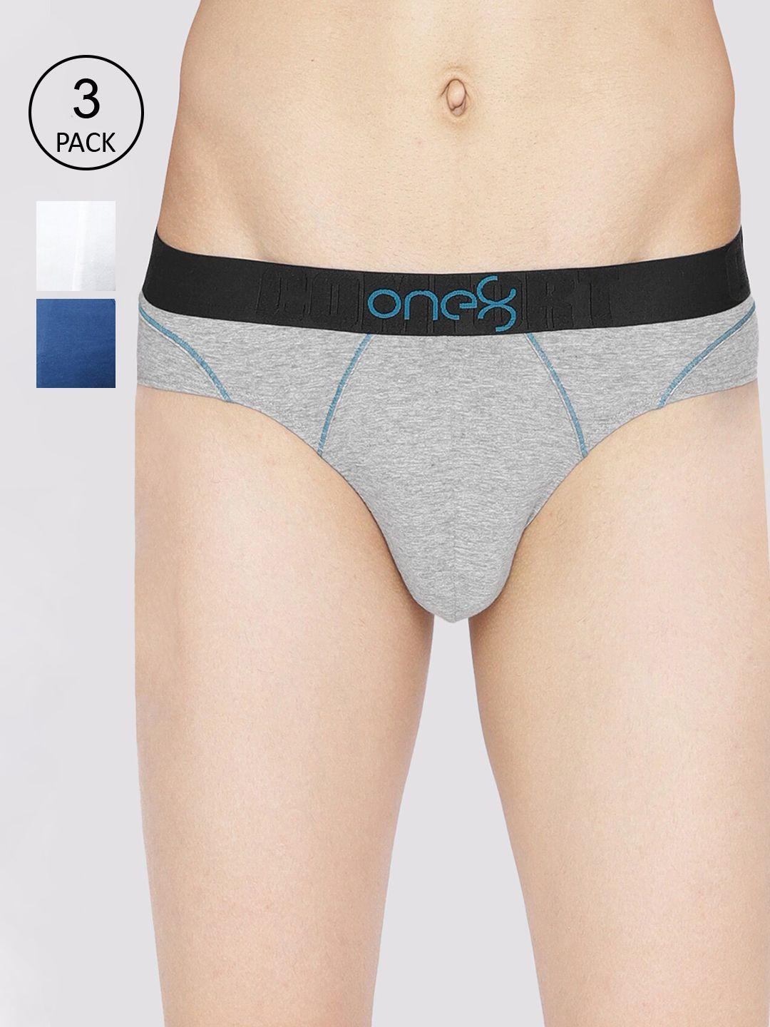 one8 by virat kohli men pack of 3 solid basic briefs