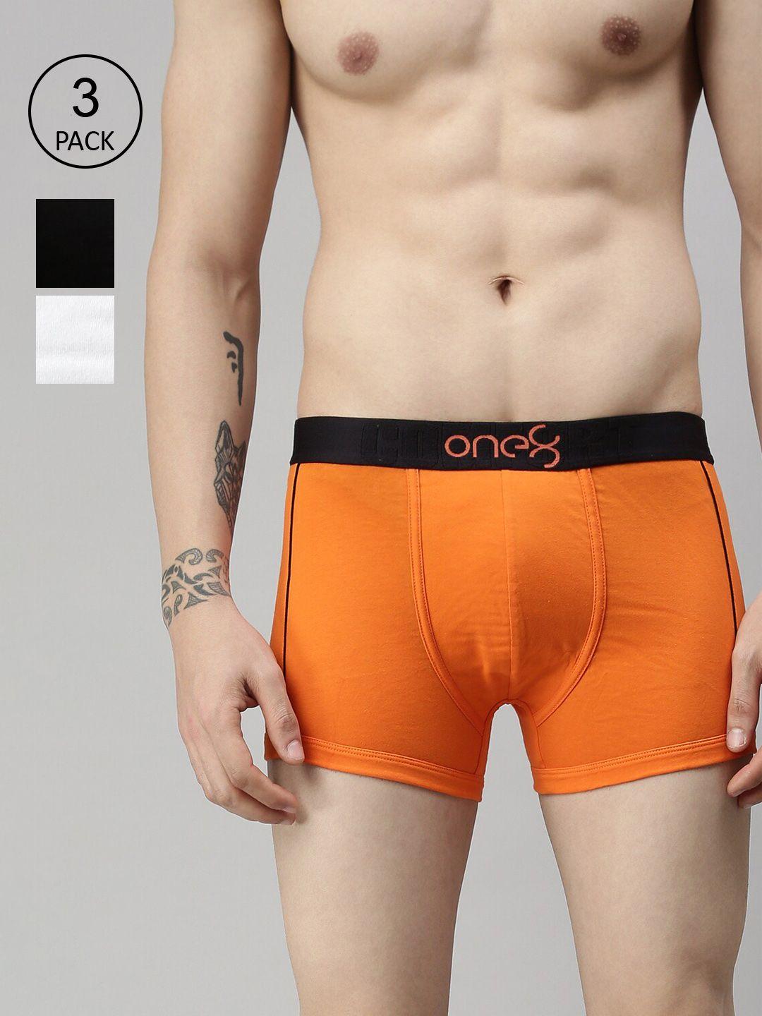 one8 by virat kohli men pack of 3 solid cotton trunk