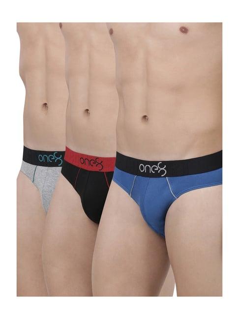 one8 by virat kohli multicolor cotton briefs (pack of 3)