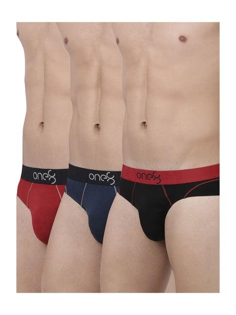 one8 by virat kohli multicolor cotton briefs (pack of 3)