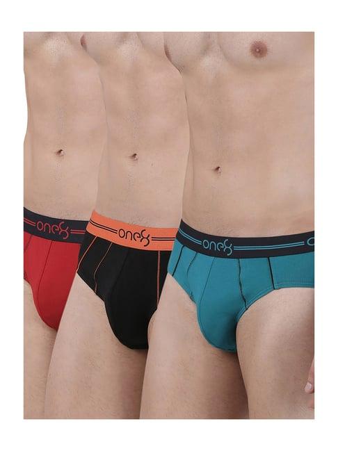 one8 by virat kohli multicolor cotton briefs (pack of 3)