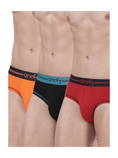 one8 by virat kohli multicolor cotton briefs (pack of 3)