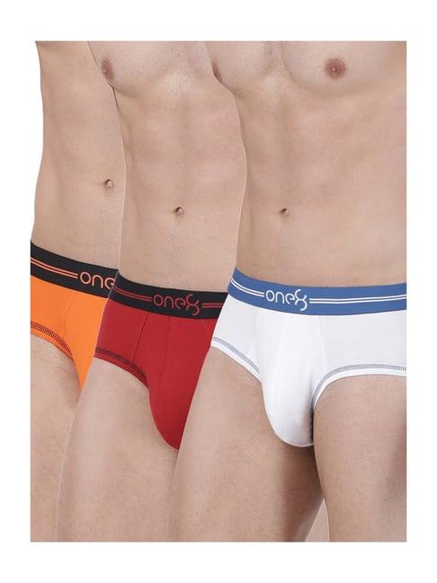 one8 by virat kohli multicolor cotton briefs (pack of 3)