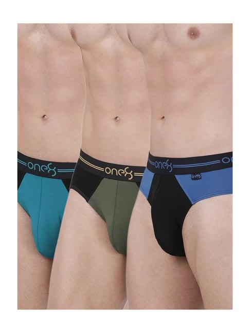 one8 by virat kohli multicolor cotton briefs (pack of 3)