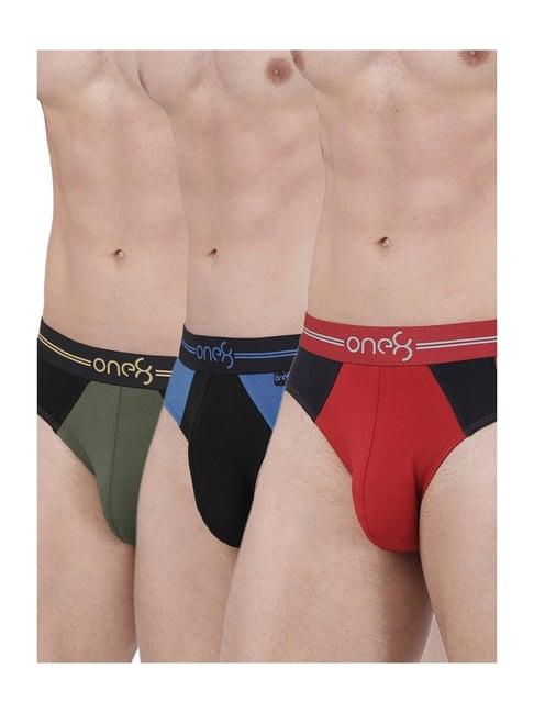 one8 by virat kohli multicolor cotton briefs (pack of 3)