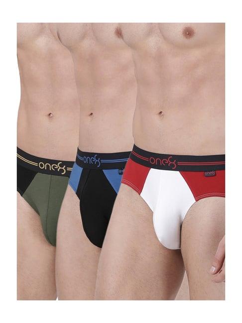 one8 by virat kohli multicolor cotton briefs (pack of 3)