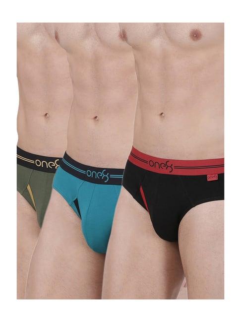 one8 by virat kohli multicolor cotton briefs (pack of 3)