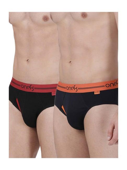 one8 by virat kohli navy & black cotton briefs (pack of 2)