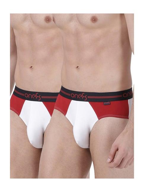 one8 by virat kohli white cotton briefs (pack of 2)