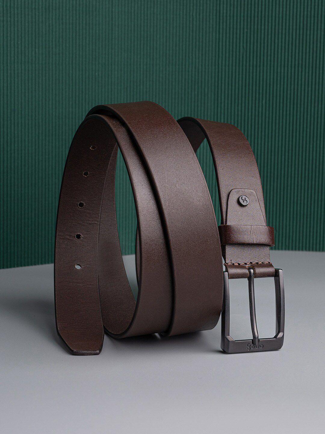 one8 men leather tang formal belt