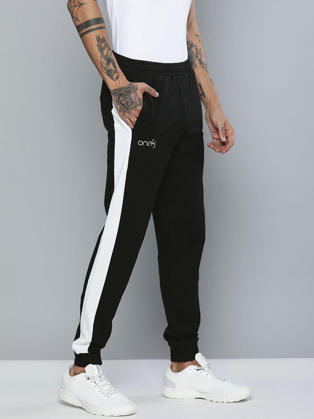 one8 x puma men black & white striped vk iii jogger pants