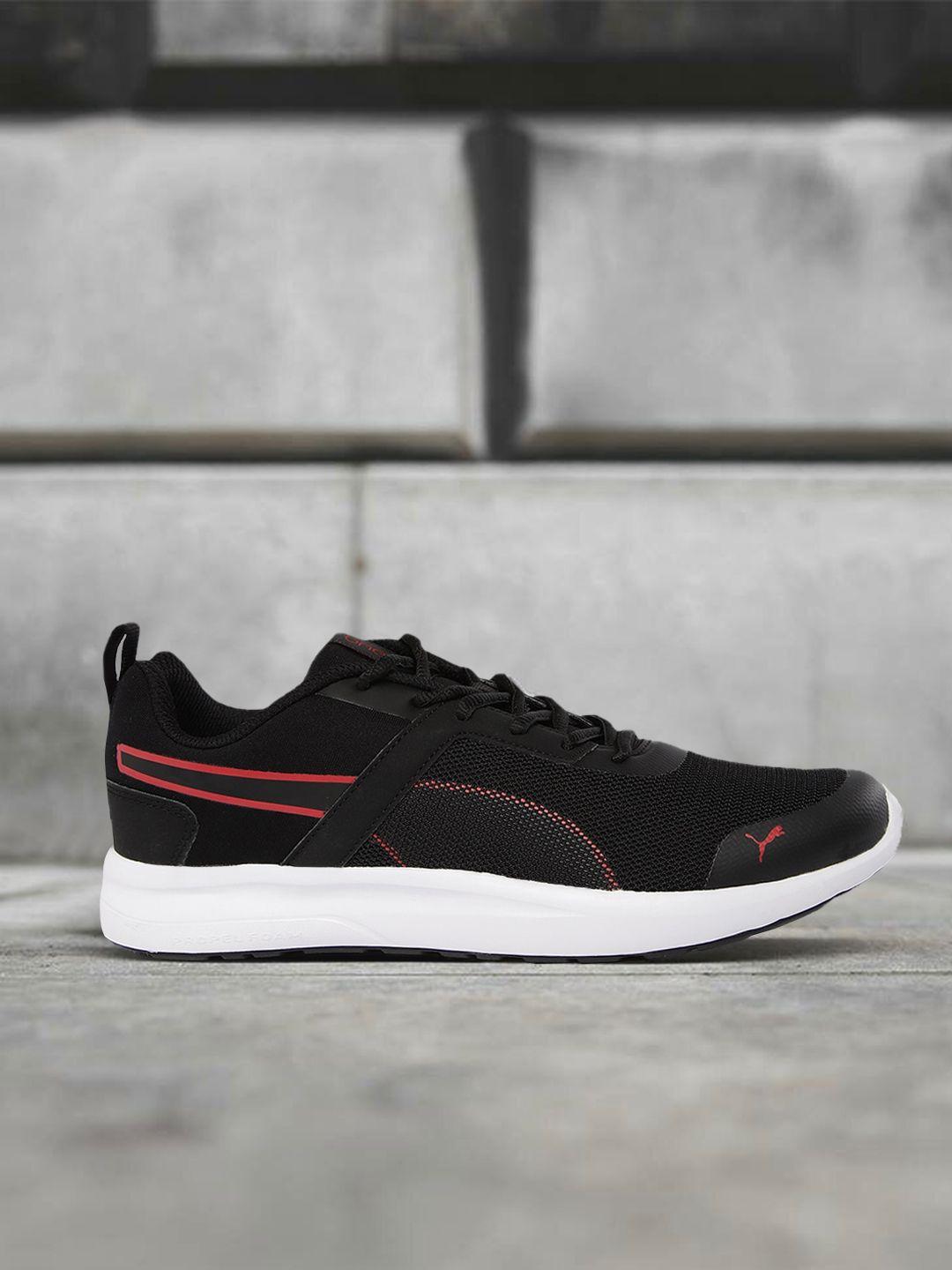 one8 x puma men black alder idp running shoes