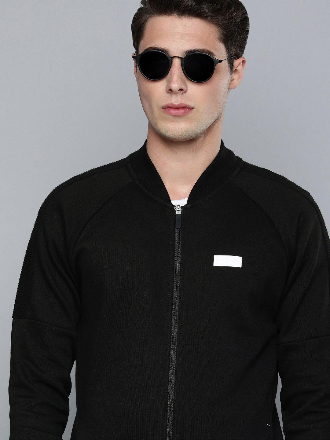 one8 x puma men black bomber full-zip jacket