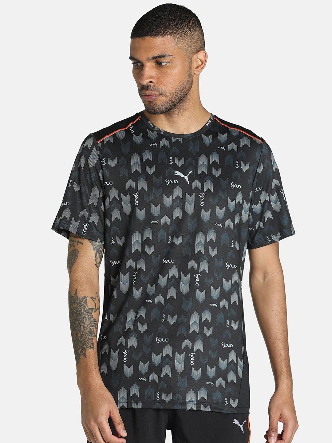 one8 x puma men black printed vk aop tee t-shirt