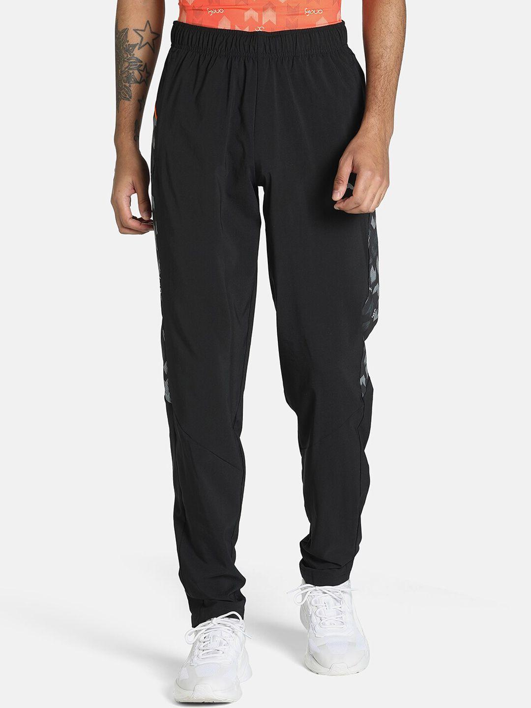 one8 x puma men black solid slim-fit track pants