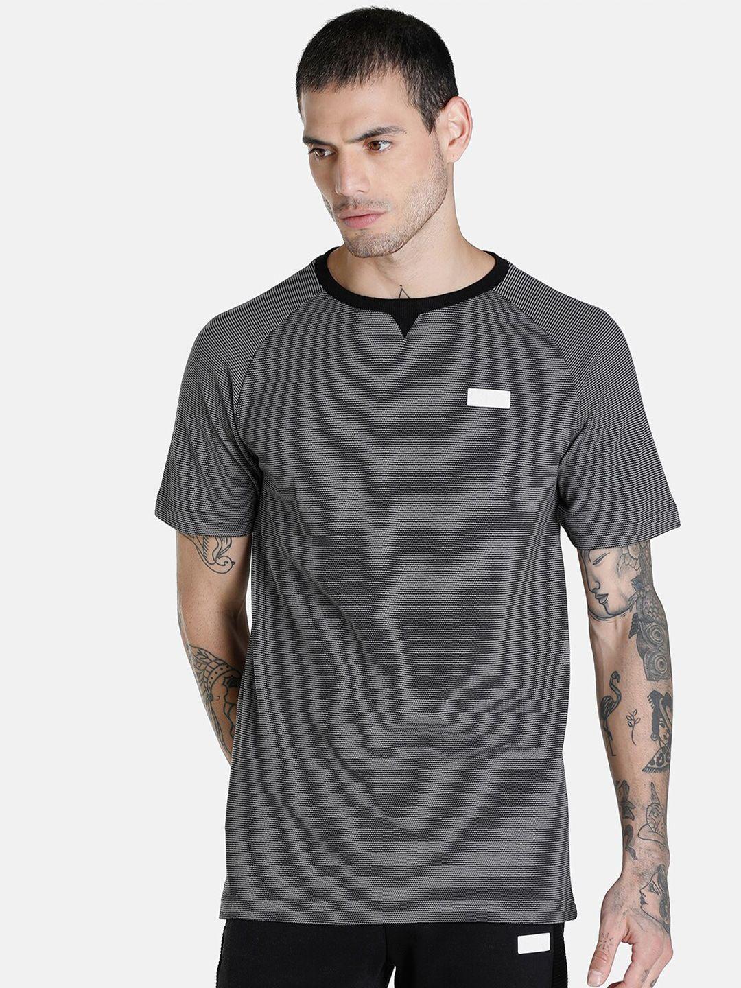 one8 x puma men black vk jacquard tee