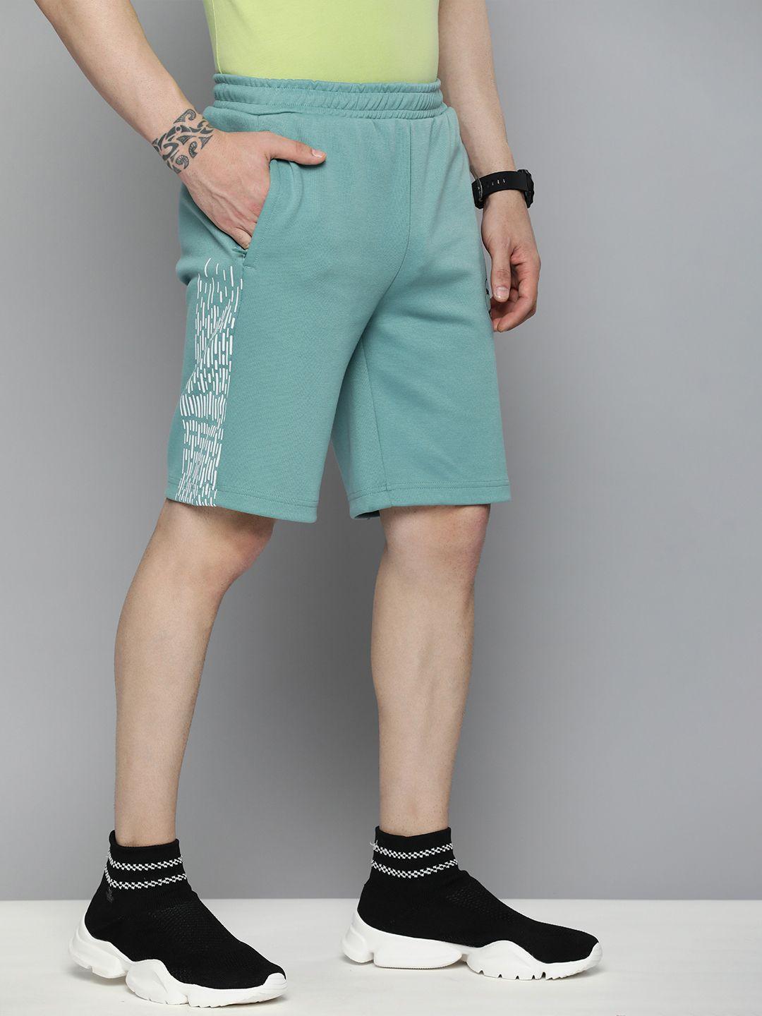 one8 x puma men geometric printed slim fit outdoor shorts