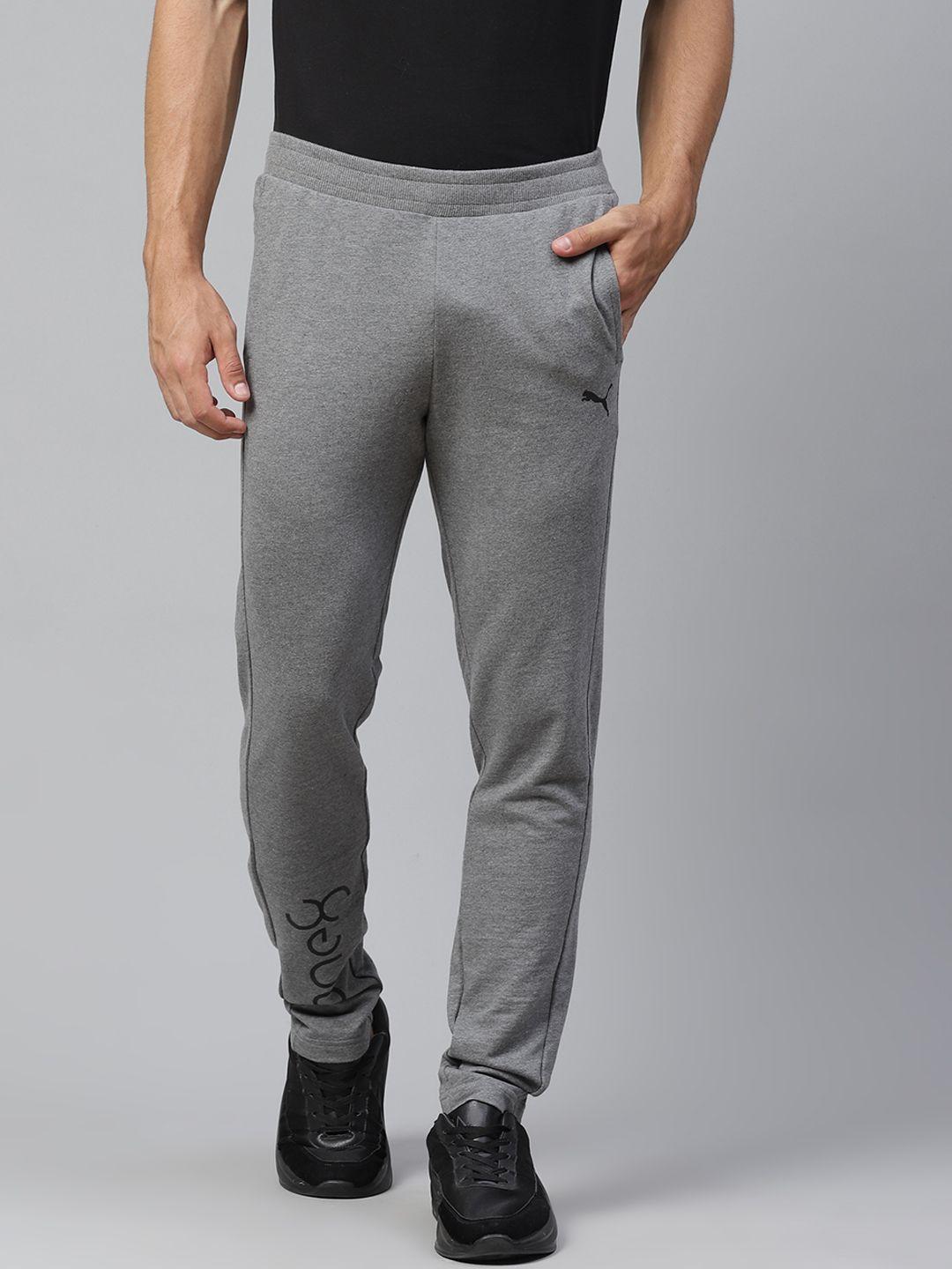 one8 x puma men grey melange virat kohli solid sweat pants