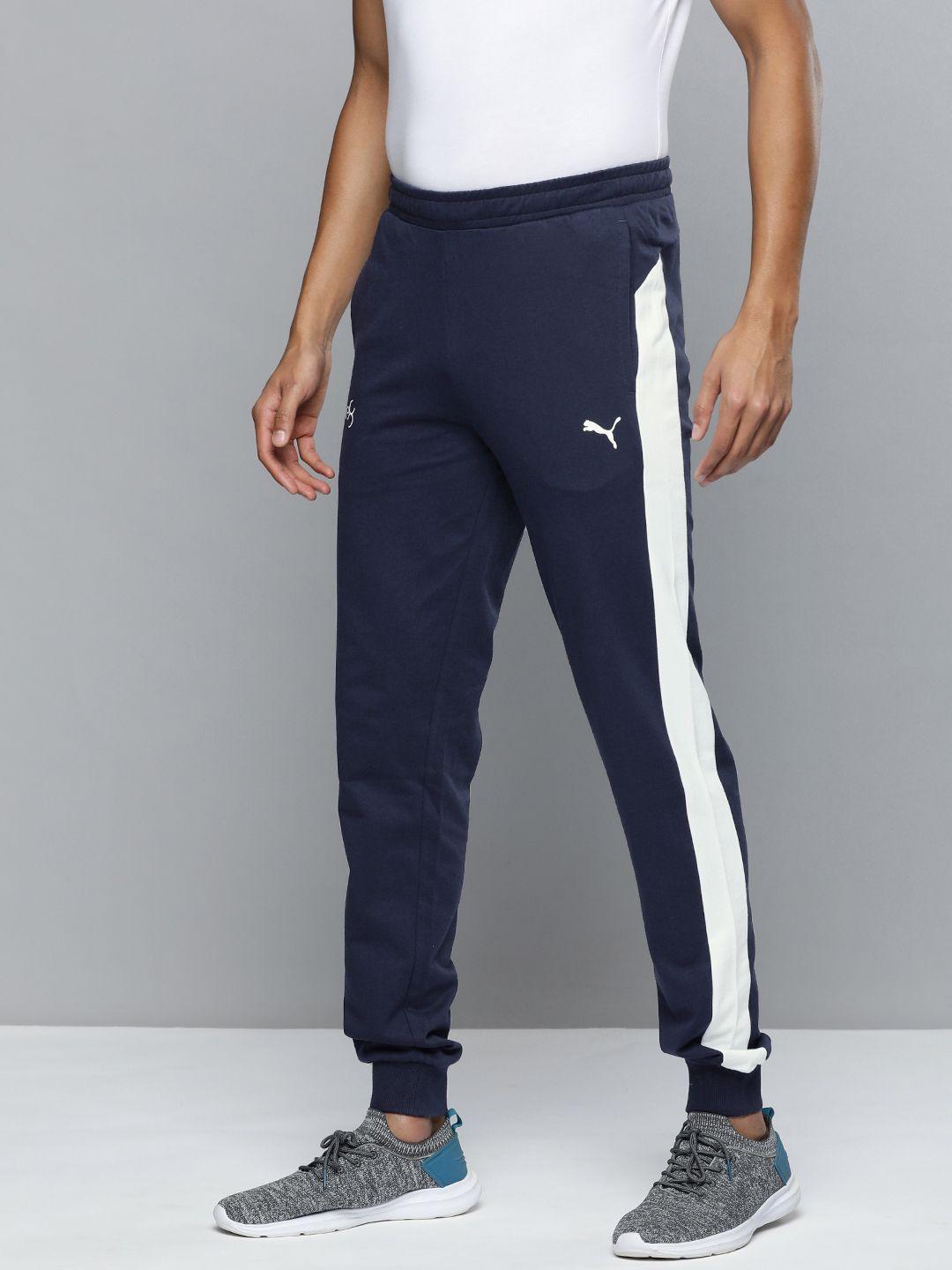 one8 x puma men slim fit virat kohli side stripe detail joggers