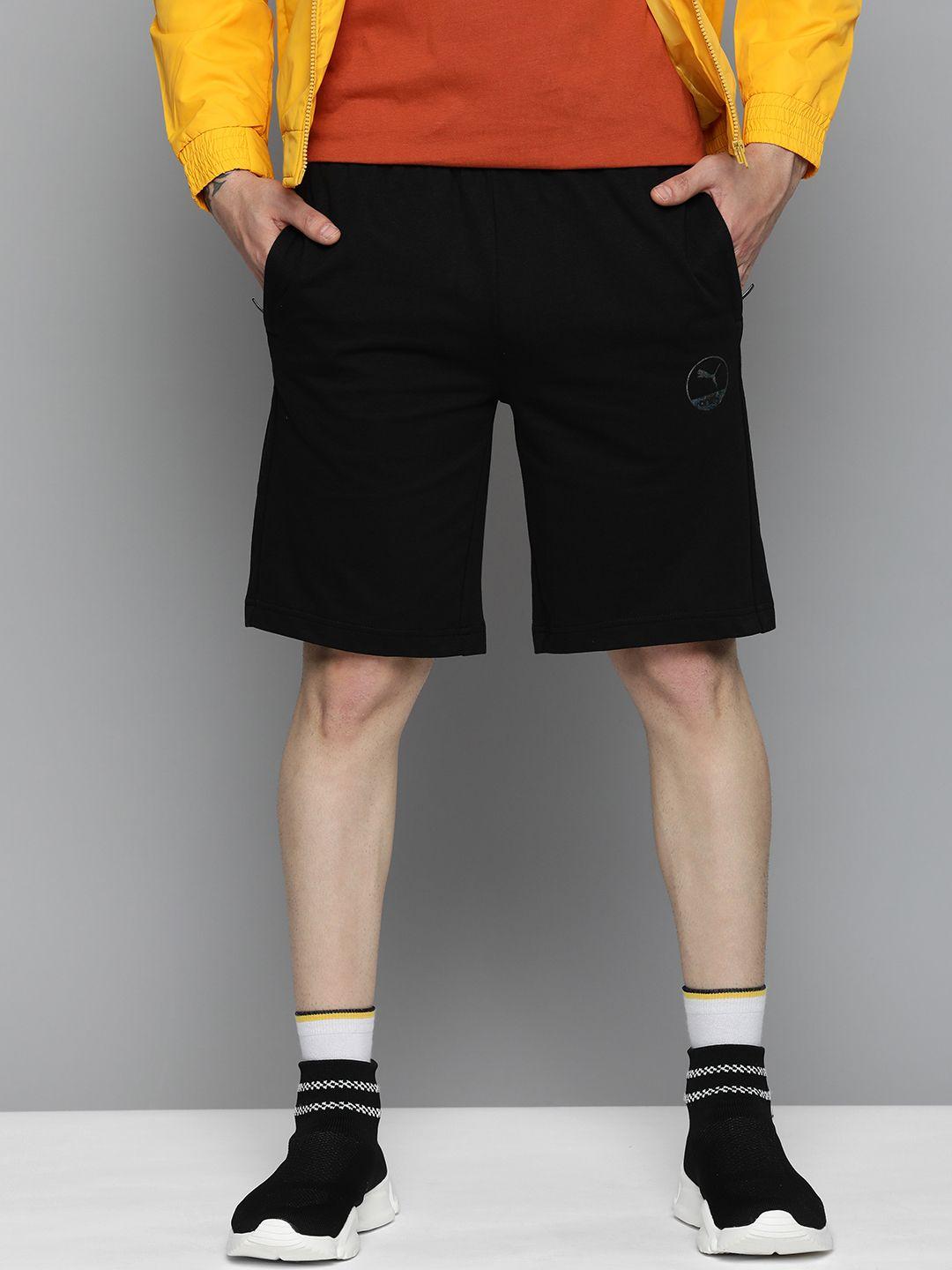 one8 x puma men solid slim fit outdoor shorts