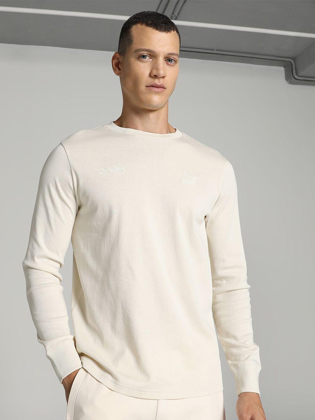 one8 x puma round neck long sleeve t-shirt