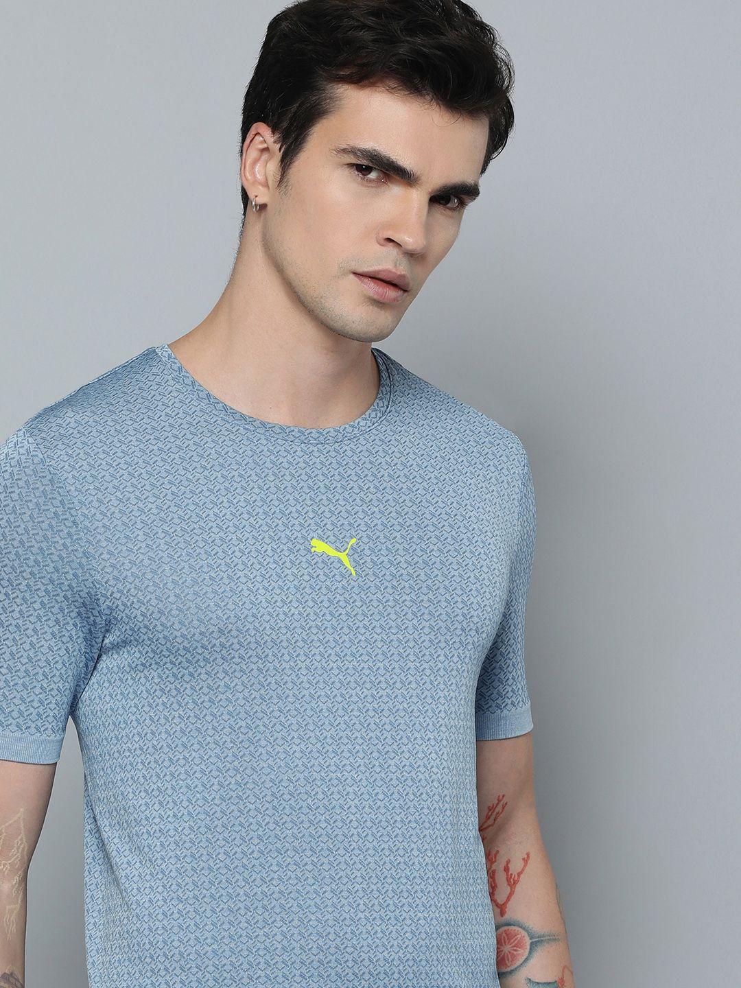 one8 x puma self design slim fit drycell seamless t-shirt