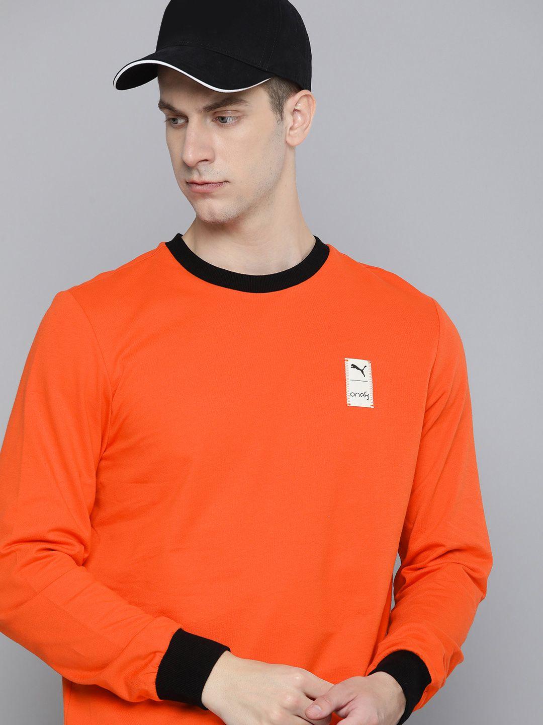 one8 x puma solid long sleeves sweatshirt