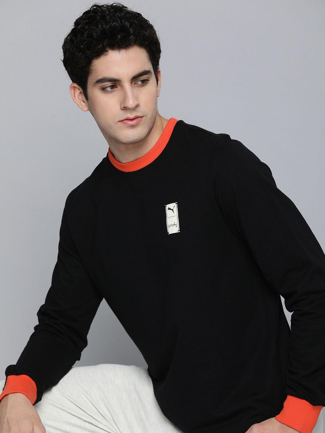 one8 x puma solid long sleeves sweatshirt