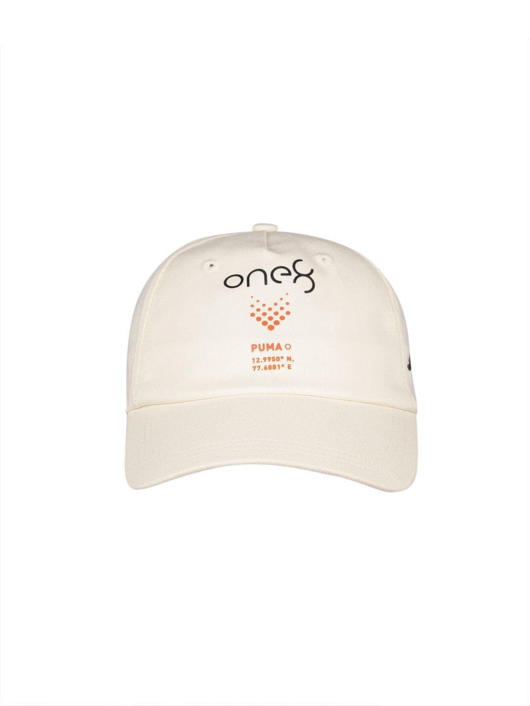 one8 x puma unisex brand logo print core pure cotton baseball cap