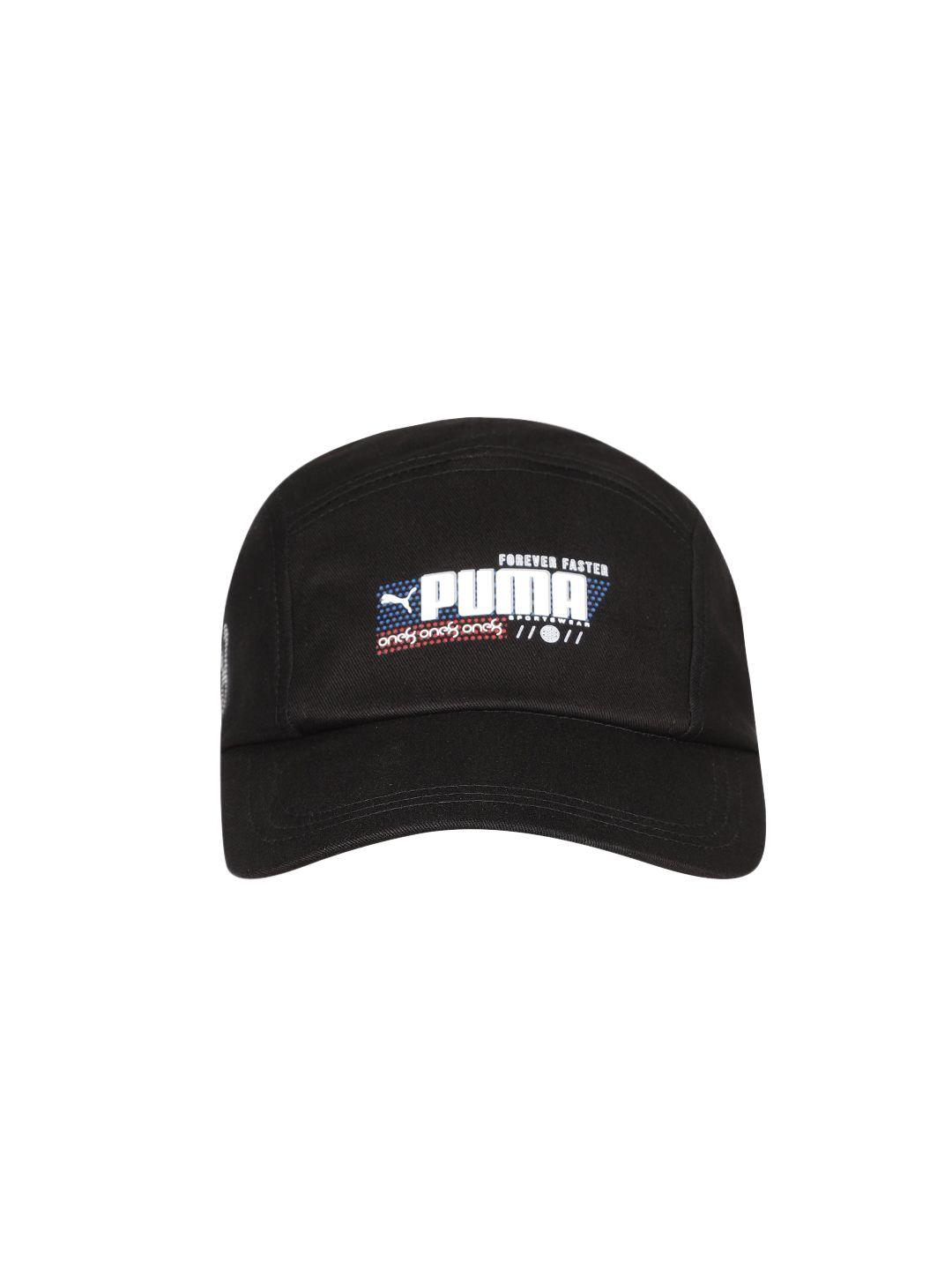 one8 x puma unisex graphic 5 panel brand logo pure cotton printed baseball cap