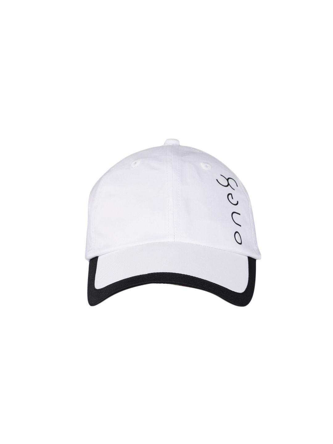 one8 x puma unisex white brand logo printed snapback cap